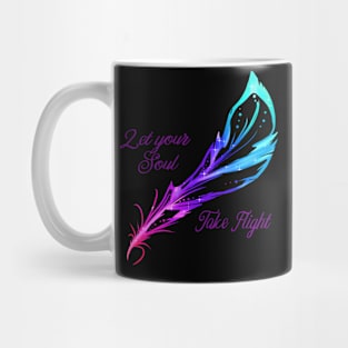 Rainbow Feather Mug